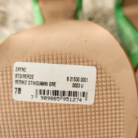 SCHUTZ Zayne Platform Mary Jane‎ Heels Gianni Green Women's Size 7 - Picture 9 of 10